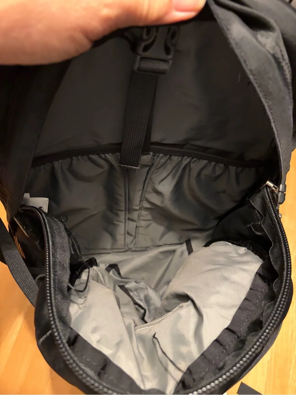 The North Face Black Sweeper Backpack with Mesh Side Pockets